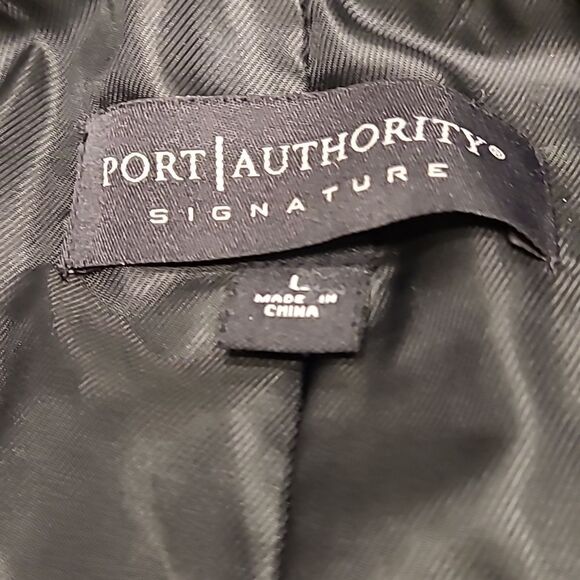 Port Authority signature sz L genuine leather jacket buttery soft - Picture 8 of 11
